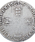1697 Shilling William III Great Britain Coin Silver