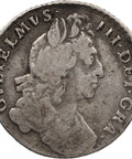 1697 6 Pence William III Coin Silver UK 