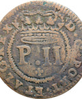 1699 Portugal 3 Reis Pedro II Coin