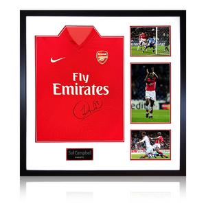 Sol Campbell Signed Arsenal 2009/10 Home Shirt Elite Frame