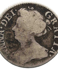 1707 Sixpence Queen Anne Silver Coin British United Kingdom