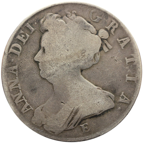 1708 Half Crown Queen Anne Silver Coin British United Kingdom minted in Edinburgh, Scotland