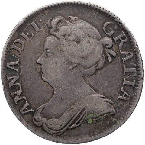 1709 Shilling Anne Coin UK Plain angles