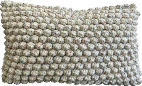 Naturals - Bobble Cushion with Coloured Fleck (50x30)