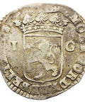 1719 One Gulden Silver Coin Dutch Republic Utrecht Netherlands Guilder