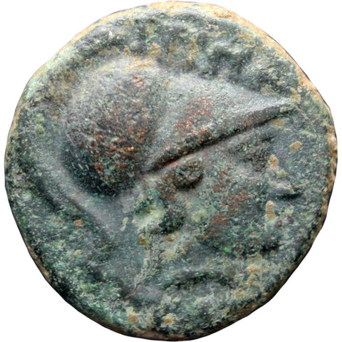 172 - 171 B.C. Ancient Greek Thessaly Thessalian League Dichalkon Ippaitas Magistrate Coin ΘEΣ - Σ - AΛΩN