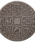 1723 Shilling George I Coin UK Silver SS and C in angles 1st bust