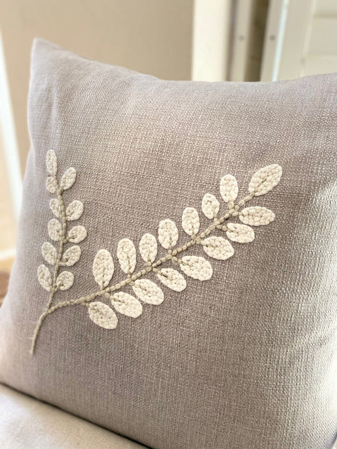 Naturals - Punch Needle Leaf 2 (60x60)