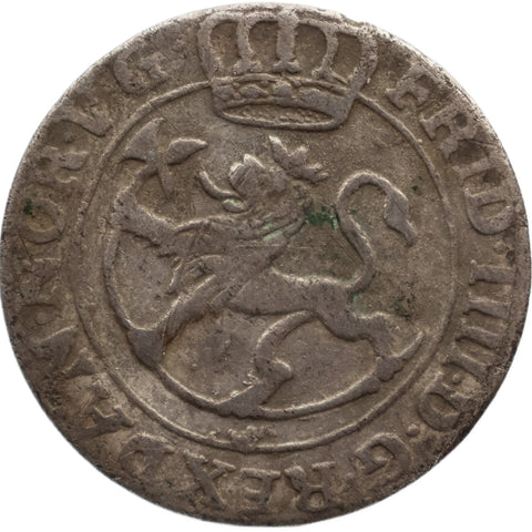 1730 8 Skilling Norway Frederick IV Coin