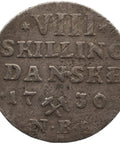 1730 8 Skilling Norway Frederick IV Coin