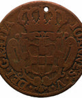 1738 10 Reis Portugal John V Coin