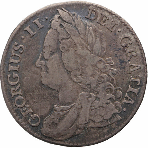 1743 Shilling George II Coin Silver UK