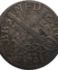 1746 Muraiola of 2 Baiocchi Benedict XIV Coin Papal Italy States