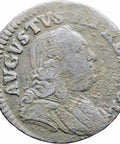 1752 Polish Lithuanian Commonwealth August III Szeląg Solidus Shilling Coin 1/3 Grosz