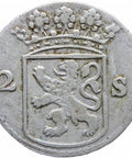 1755 Holland 2 stuivers Silver Coin