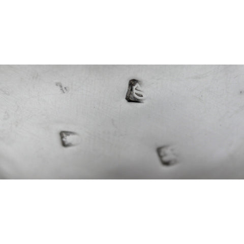 1760 Antique George II Era Set Three Sterling Silver Salts Pots Silversmiths Dorothy Mills & Thomas Sarbitt London Hallmarks