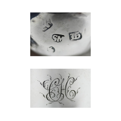 1763 Antique George III Era Sterling Silver Cream Jug Silversmith Samuel Meriten London Hallmarks