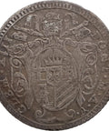 1763 V 1 Giulio Clement XIII Coin Papal Italy States