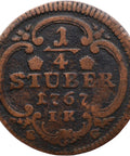 1767 IK ¼ Stüber Archbishopric of Cologne Coin Maximilian Frederick