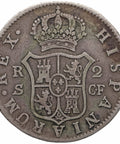 1773 SCR 2 Reales Spain Coin Charles III Silver Seville Mint