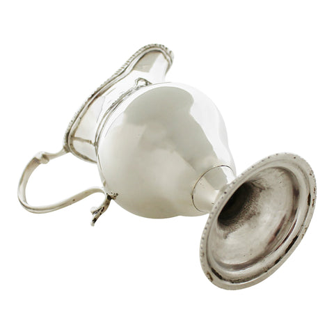 1775 Antique George III Era Sterling Silver Cream Jug London Hallmarks