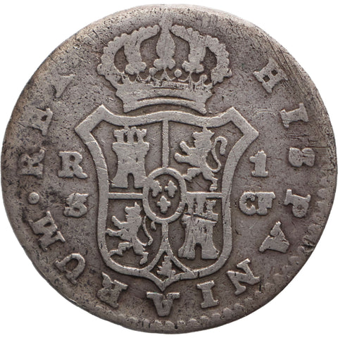 1776 SCF One Real Carlos III Coin Spain Seville Mint Silver