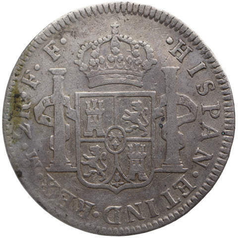 1778 FF 2 Reales Mexico Coin Charles III Silver
