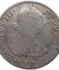 1778 FF 2 Reales Mexico Coin Charles III Silver