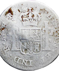 1781 Mo FF Half Real Spain Mexico Carlos III Coin Silver