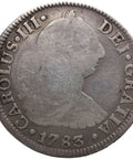 1783 FF 2 Reales Mexico Coin Charles III Silver