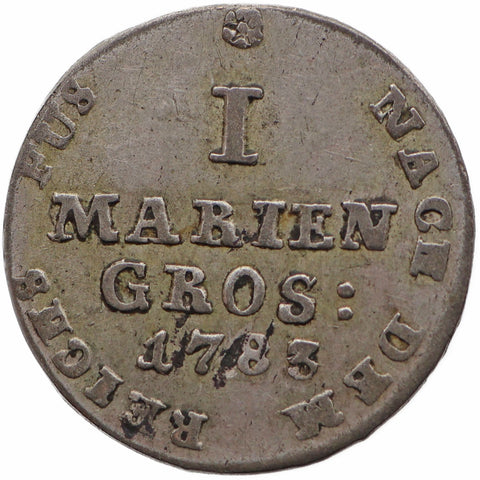 1783 IWS 1 Mariengroschen Braunschweig - Calenberg - Hannover Coin Germany George III