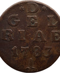 1783 Duit Gelderland Coin Netherlands