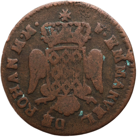 1786 10 Grani Malta Coin Emmanuel de Rohan