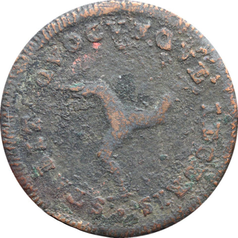1786 Isle of Man ½ Penny George III Coin engrailed edge