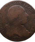 1788 Half Penny Token Warwickshire Wilkinson Man working an industrial