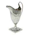 1790 Antique George III Era Large Sterling Silver Cream Jug Silversmith John Delmester London Hallmarks