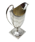 1790 Antique George III Era Large Sterling Silver Cream Jug Silversmith John Delmester London Hallmarks