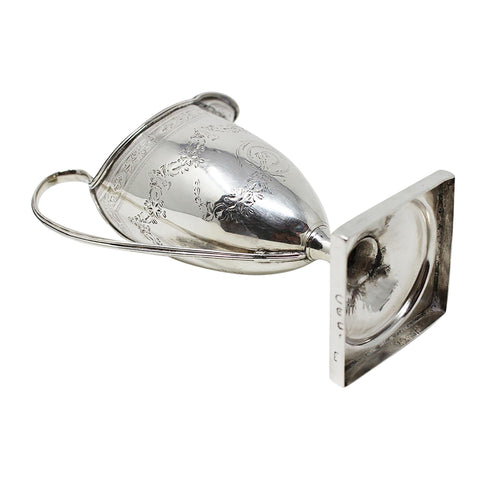 1790 Antique George III Era Large Sterling Silver Cream Jug Silversmith John Delmester London Hallmarks