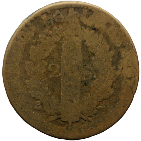 1791 2 Sols France Louis XVI Coin Paris Mint Francois