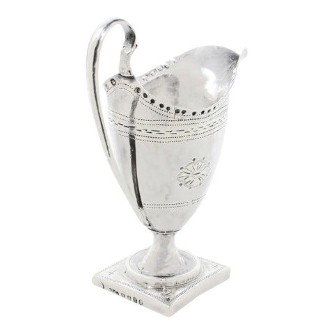 1792 Antique George III Era Sterling Silver Cream Jug Silversmiths George Gray London Hallmarks
