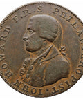 1794 Half Penny Token Hampshire Portsmouth John Howard