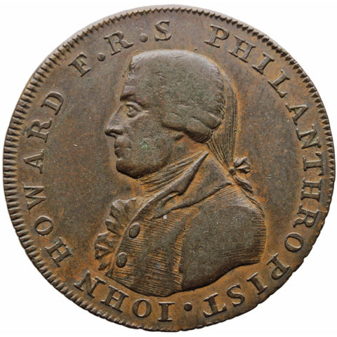 1794 Half Penny Token Hampshire Portsmouth John Howard