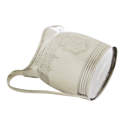 1796 Antique George III Era Sterling Silver Cream Jug London Hallmarks