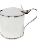 1796 Antique George III Era Sterling Silver Mustard Pot with Blue Glass Liner Silversmiths Robert Hennell I & David Hennell II London Hallmarks