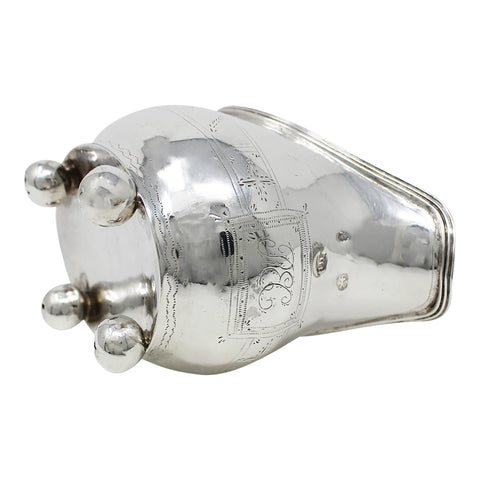 1797 - 1816 Antique George III Era Sterling Silver Cream Jug Silversmith Joseph Hicks Exeter Hallmarks