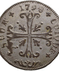 1798 ½ Batzen Neuchâtel Swiss Canton Coin Frederick William III