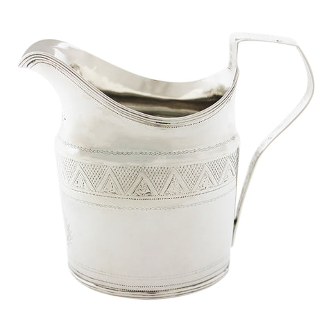 1800 Antique George III Era Sterling Silver Cream Jug Silversmith Solomon Hougham London Hallmarks