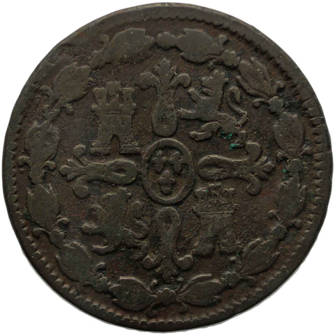 1801 8 Maravedis Spain Coin Charles IV