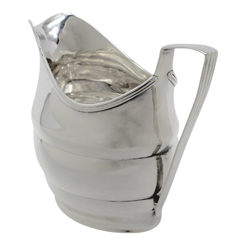 1801 Antique George III Era Sterling Silver Cream Jug London Hallmarks