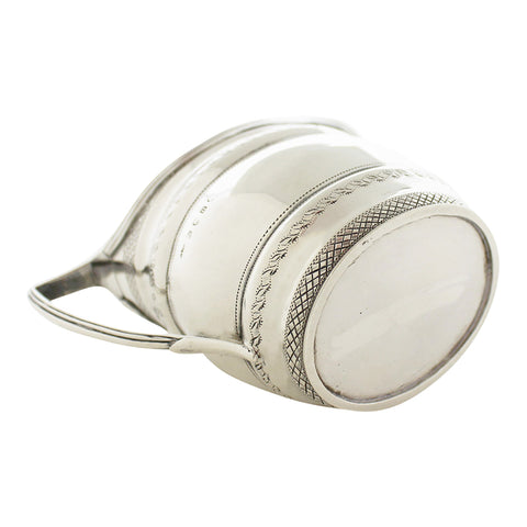 1802 Antique George III Era Sterling Silver Cream Jug Silversmith Thomas Robins London Hallmarks